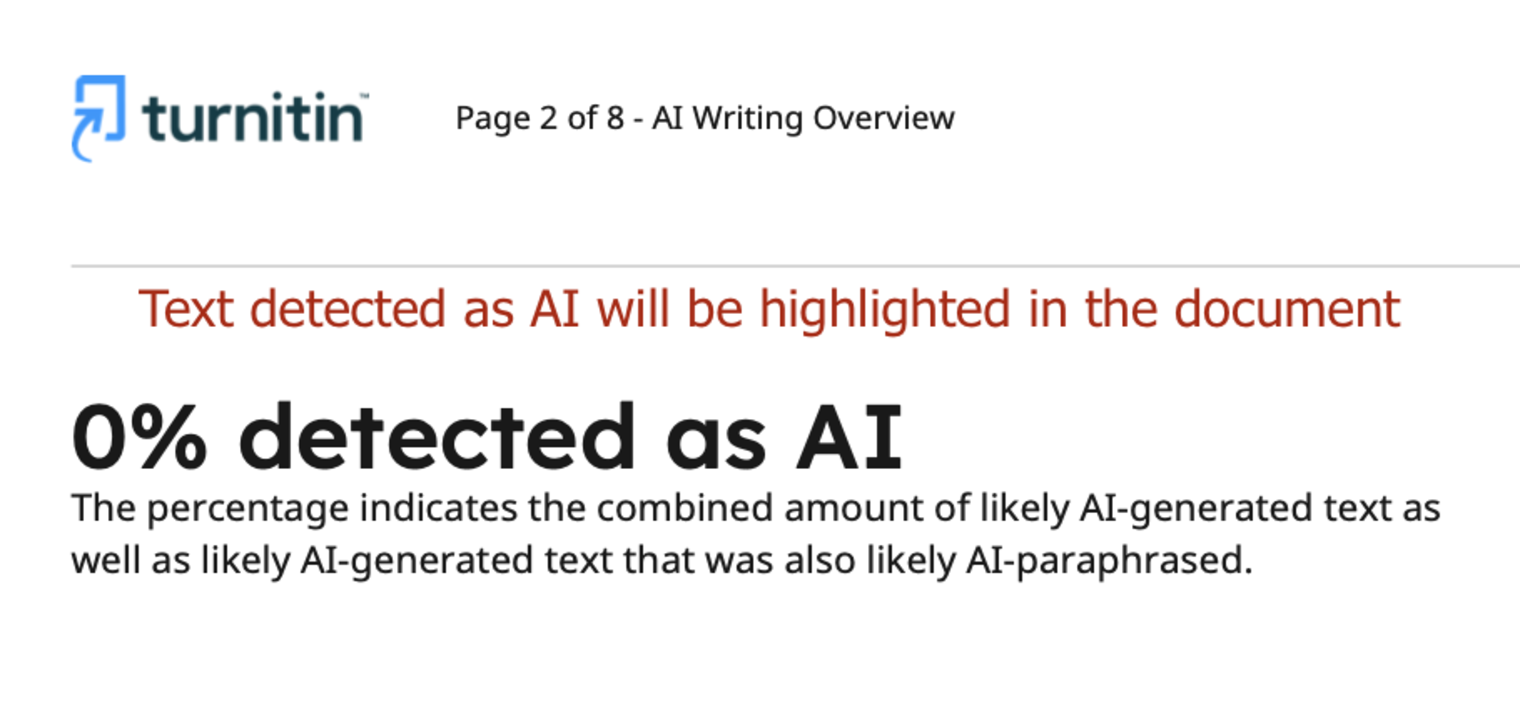 AI Detection Report Sample